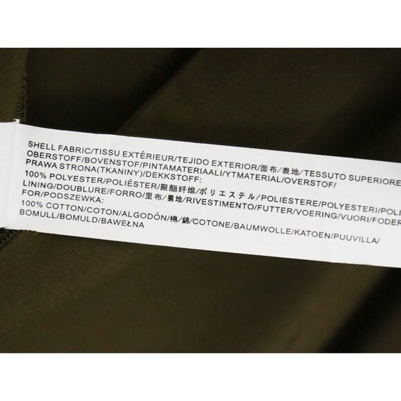 Moon River Olive Green Jumpsuit M Pleated Crisscross Cutout Wide Leg Pockets - Picture 15 of 16